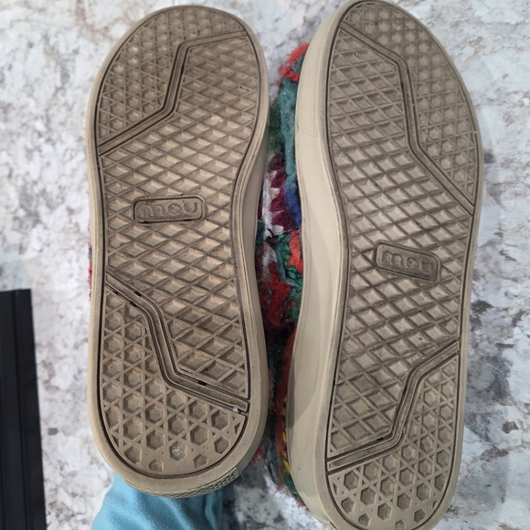 Mou Woven Lined Multicolor Knit Slip-On Eskimo Ankle Boots Size 8.5/9Free People - Picture 9 of 11